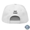 Rap Fame Store Merch Rap Fame Classic Flat Bill Cap (White&Black)