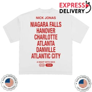 Nick Jonas Store Merch Nj Tour Shirt