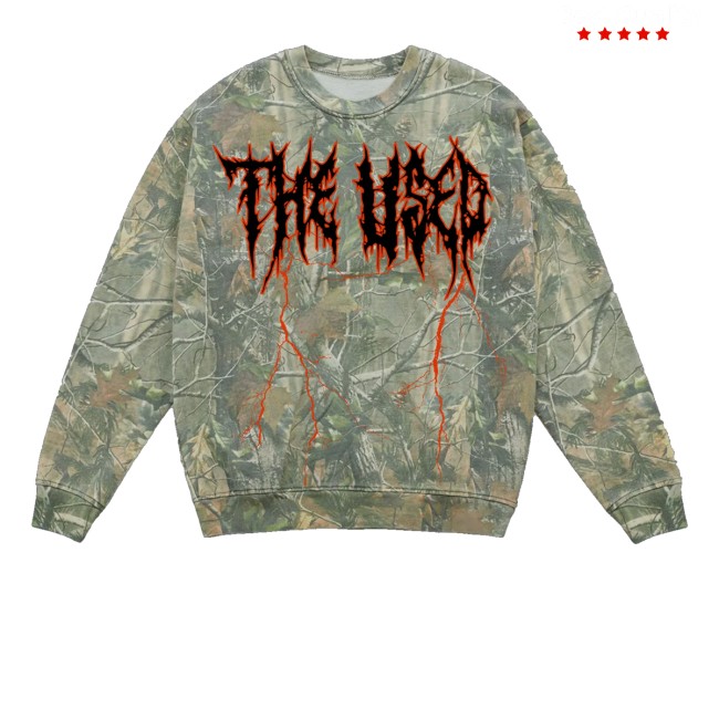 The Used Store Merch The Used Camo Crewneck 2 The Used Store Merch The Used Camo Crewneck