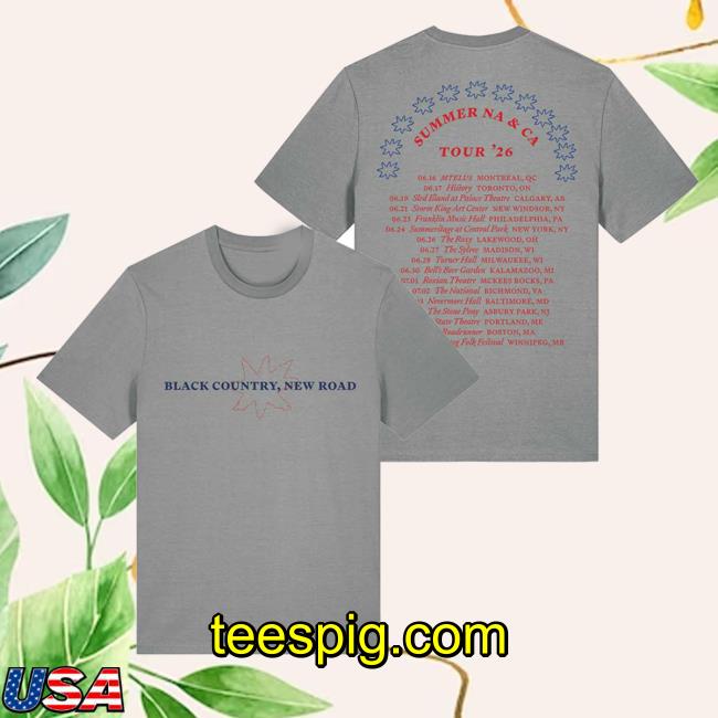 Black Country New Road Merch Store Black Country New Road Summer Na & Ca Tour 26 Tee 2 Black Country New Road Merch Store Black Country New Road Summer Na & Ca Tour 26 Tee